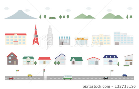 城市景觀插圖集 城市景觀插圖集 132735156