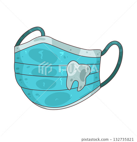 illustration of Dental Mask illustration of Dental Mask 132735821