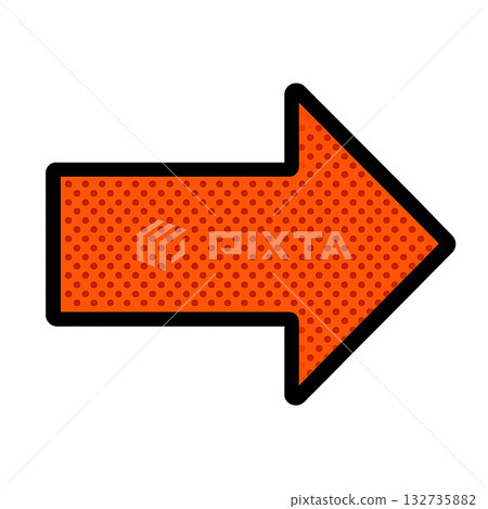 American comic style pop arrow, retro pop dot pattern arrow design, American comic style color American comic style pop arrow, retro pop dot pattern arrow design, American comic style color 132735882