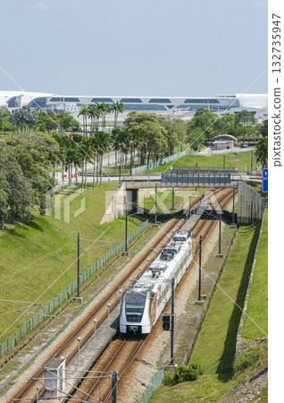 KLIA Express train that connects the airport to KL Sentral 132735947