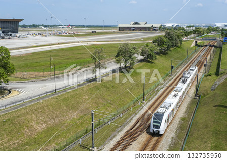 KLIA Express train that connects the airport to KL Sentral KLIA Express train that connects the airport to KL Sentral 132735950