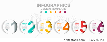 Infographic design template with place for your data. Vector illustration. 132736451