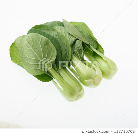 bok choy white background 132736708