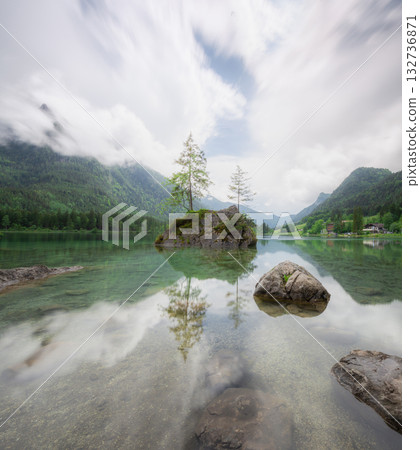 View of Hintersee lake in Berchtesgaden National Park Bavarian Alps, Germany View of Hintersee lake in Berchtesgaden National Park Bavarian Alps, Germany 132736871
