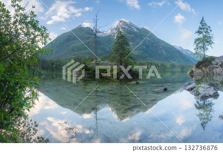 View of Hintersee lake in Berchtesgaden National Park Bavarian Alps, Germany View of Hintersee lake in Berchtesgaden National Park Bavarian Alps, Germany 132736876