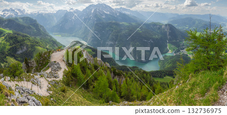 Konigsee lake near Jenner mount in Berchtesgaden National Park, Alps Germany Konigsee lake near Jenner mount in Berchtesgaden National Park, Alps Germany 132736975