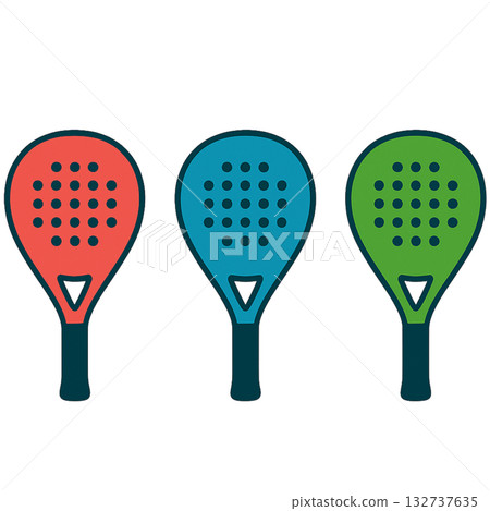 板式網球拍插圖 板式網球拍插圖 132737635