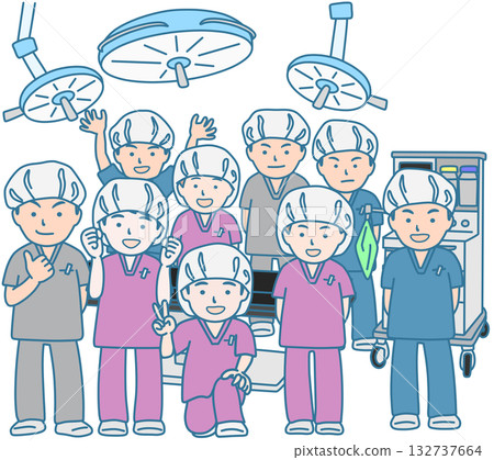 手術室工作人員 132737664