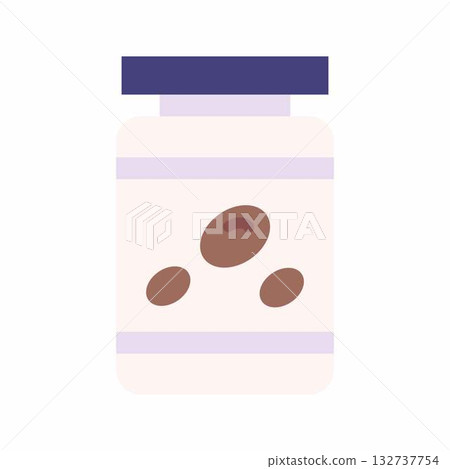 Superfood Jar icon vector image. Suitable for mobile apps, web apps and print media. Superfood Jar icon vector image. Suitable for mobile apps, web apps and print media. 132737754