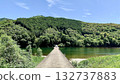 陽光明媚的五月天，四萬十川和高瀨水下大橋被藍天和新綠染上色彩（高知縣四萬十市） 132737883