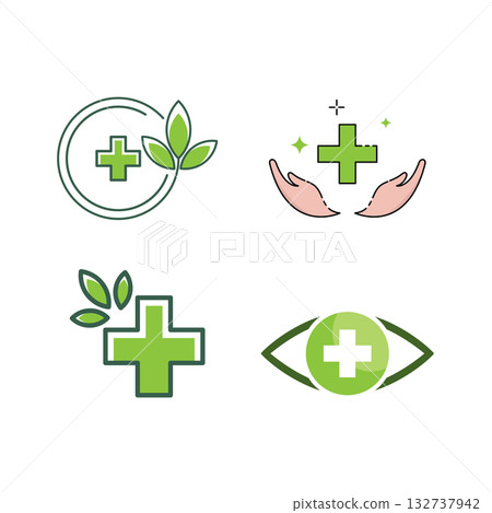 health symbol icons 132737942