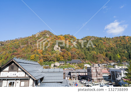 Tengu Rock on Terayama as seen from Yamadera Station 132738899