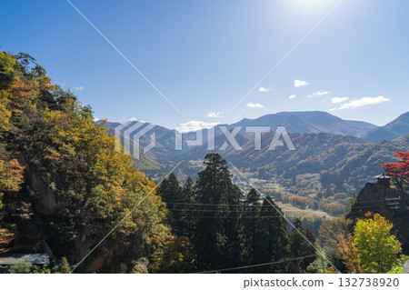The view from the Yamadera Memorial Hall of Risshakuji Temple (Terayama) on Mount Hoshu 132738920