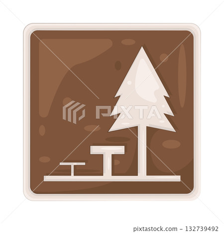 Illustration of park sign  132739492