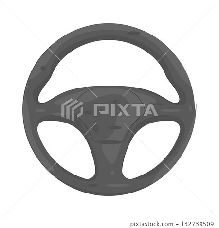 Illustration of steering wheel 132739509