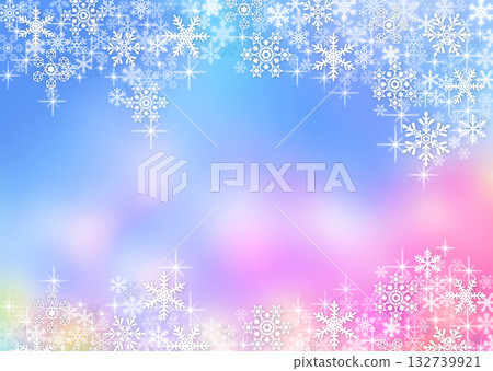 Snow crystal background material Snow crystal background material 132739921