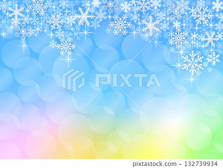 雪水晶背景材料 132739934