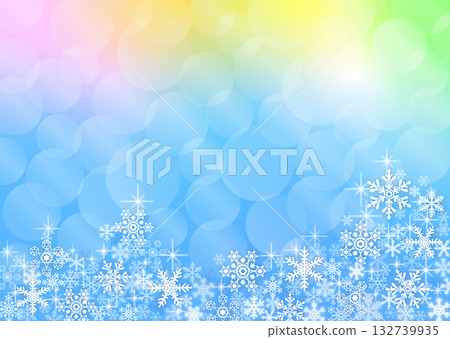 雪水晶背景材料 132739935