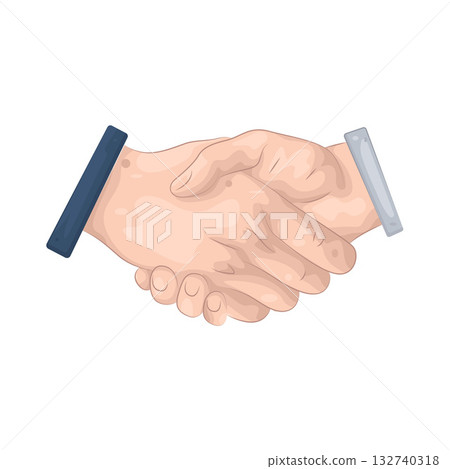 Illustration of handshake  132740318