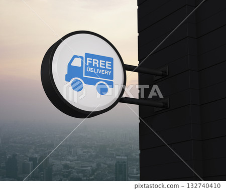 Business transportation service concept, 3D rendering Business transportation service concept, 3D rendering 132740410