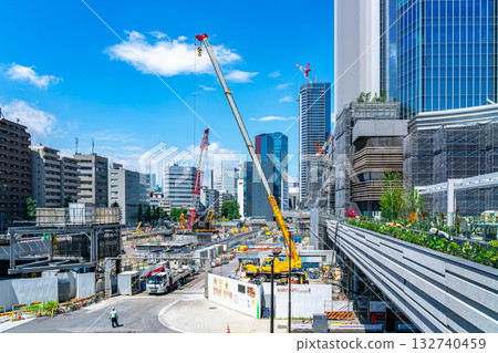 【東京】高輪門戶城市週邊正在重建。 【東京】高輪門戶城市週邊正在重建。 132740459
