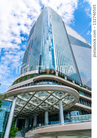 【東京】抬頭仰望高輪門戶城市的建築群 132740505