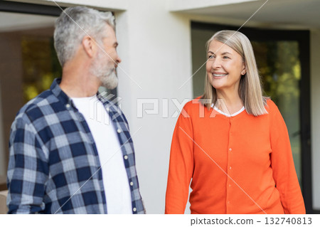 Senior couple feeling positive and happy together Senior couple feeling positive and happy together 132740813