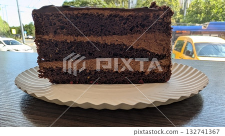 Indulge yourself with a decadent slice of rich Chocolate Layer Cake thats simply divine Indulge yourself with a decadent slice of rich Chocolate Layer Cake thats simply divine 132741367
