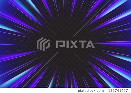 Blue light zoom isolated on transparent background 132741437