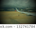 From the airplane window. 132741784