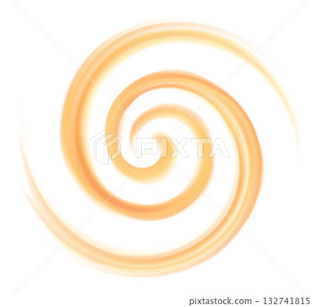 Vector light orange background of swirling texture 132741815