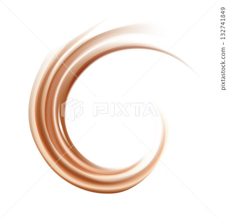 Vector background of swirling creamy texture 132741849