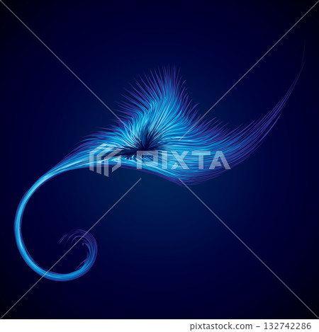 Abstract background. Explosion. Vector drawing 132742286