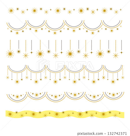 Star line decoration set Star line decoration set 132742371