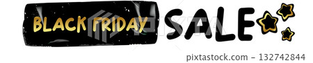 Black Friday SALE gold and black wide text banner. black friday Price sale sticker, sale sticker, price tag, retro label, sale or discount sticker, promotional badge set, shopping label png 132742844