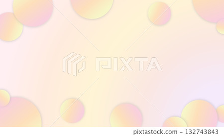 Simple and cute gradient dot frame background 132743843