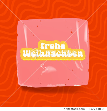 Frohe weihnachten Merry Christmas in German quote red square banner vector design, creative holiday typography, modern festive graphic for cards, invitations, social media banners, and decorations. Frohe weihnachten Merry Christmas in German quote red square banner vector design, creative holiday typography, modern festive graphic for cards, invitations, social media banners, and decorations. 132744038