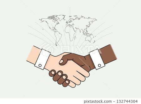 handshake between a business people 132744304