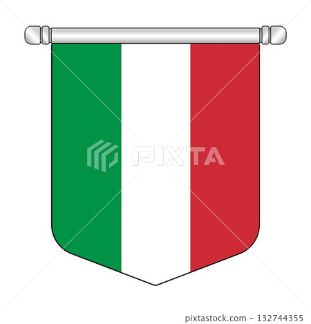 Equatorial Italy National Banner Symbol Hanging 132744355
