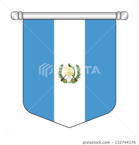 Equatorial Guatemala National Banner Symbol Hanging 132744376
