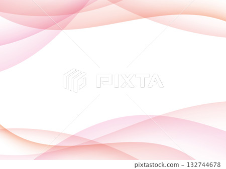 Pink abstract wave background - gentle and warm gradient design 132744678