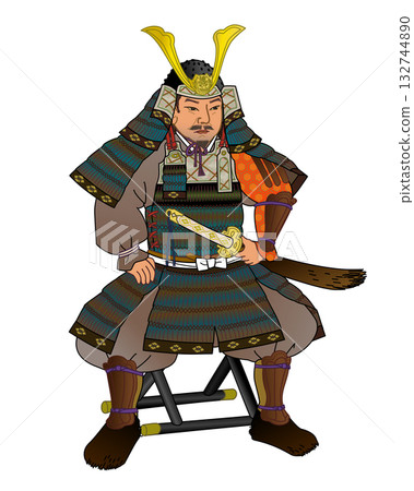 Illustration of Minamoto no Yoshiie Illustration of Minamoto no Yoshiie 132744890