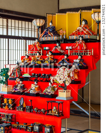 傳統女兒節人偶裝飾 132744921