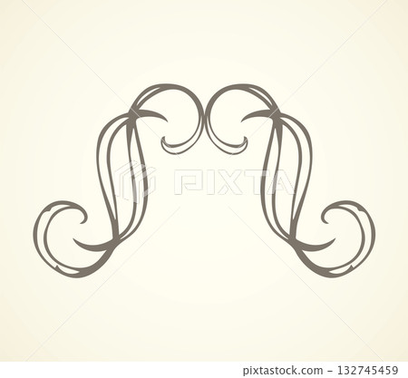 Vignette. Vector drawing 132745459