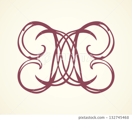 Vignette. Vector drawing Vignette. Vector drawing 132745468