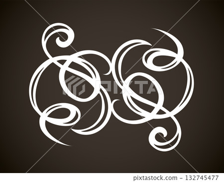 Vignette. Vector drawing 132745477