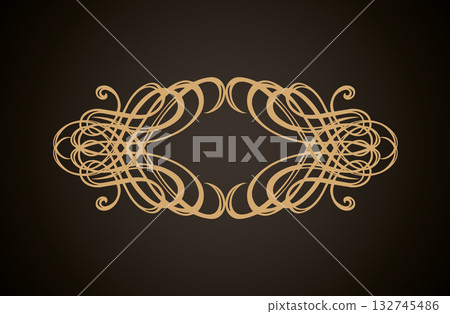 Vignette. Vector drawing 132745486