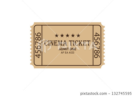 Cinema ticket template 132745595