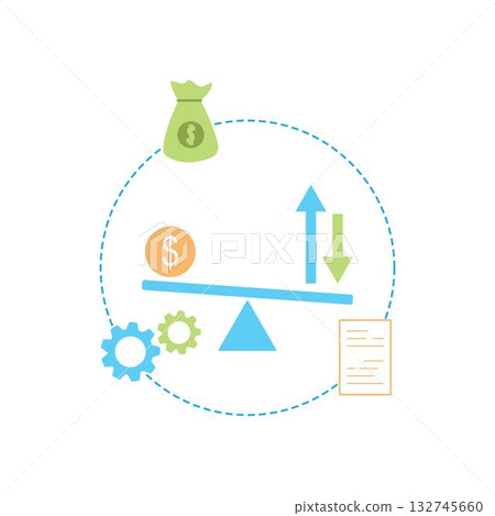 Budget Plan Vector, Icon Or Logo Sign Symbol design 132745660