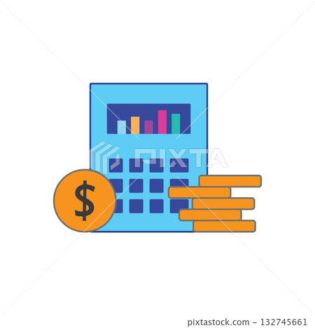 Budget Plan Vector, Icon Or Logo Sign Symbol design 132745661